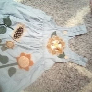 Light jean dress girls toddler